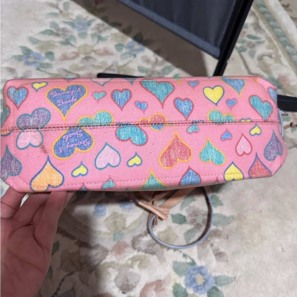 Dooney & Bourke Pink Multi-Color Heart Satchel